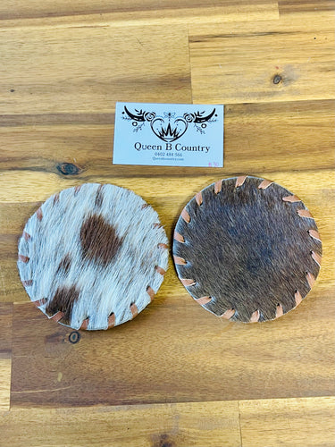 Coasters - 2pk - Cowhide 030