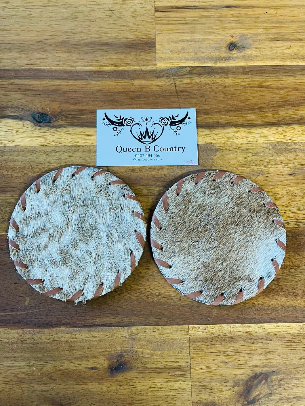Coasters - 2pk - Cowhide 031
