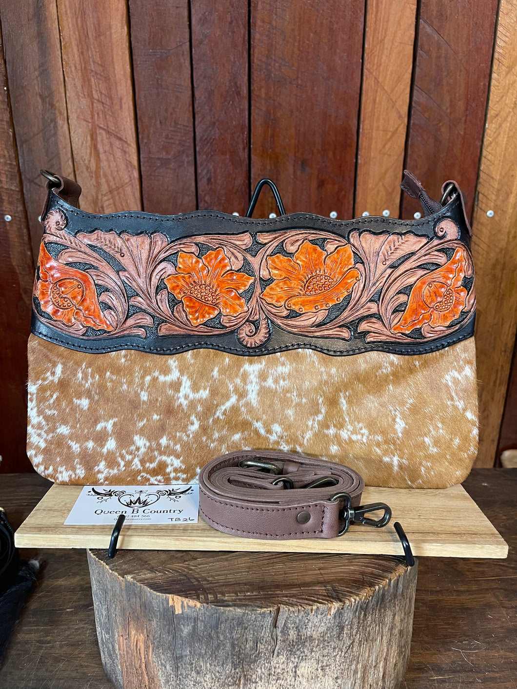 Purse - Clutch - Bag - Tooled Leather ‘Tamika’ TB26