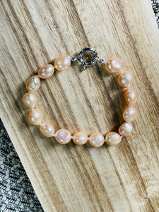 Bracelet - Baroque Freshwater Pearl - Pink
