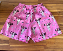 Load image into Gallery viewer, Boxer Shorts - Pink Floral Skull