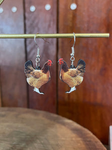Earrings - Farm Life Chickens 🐓