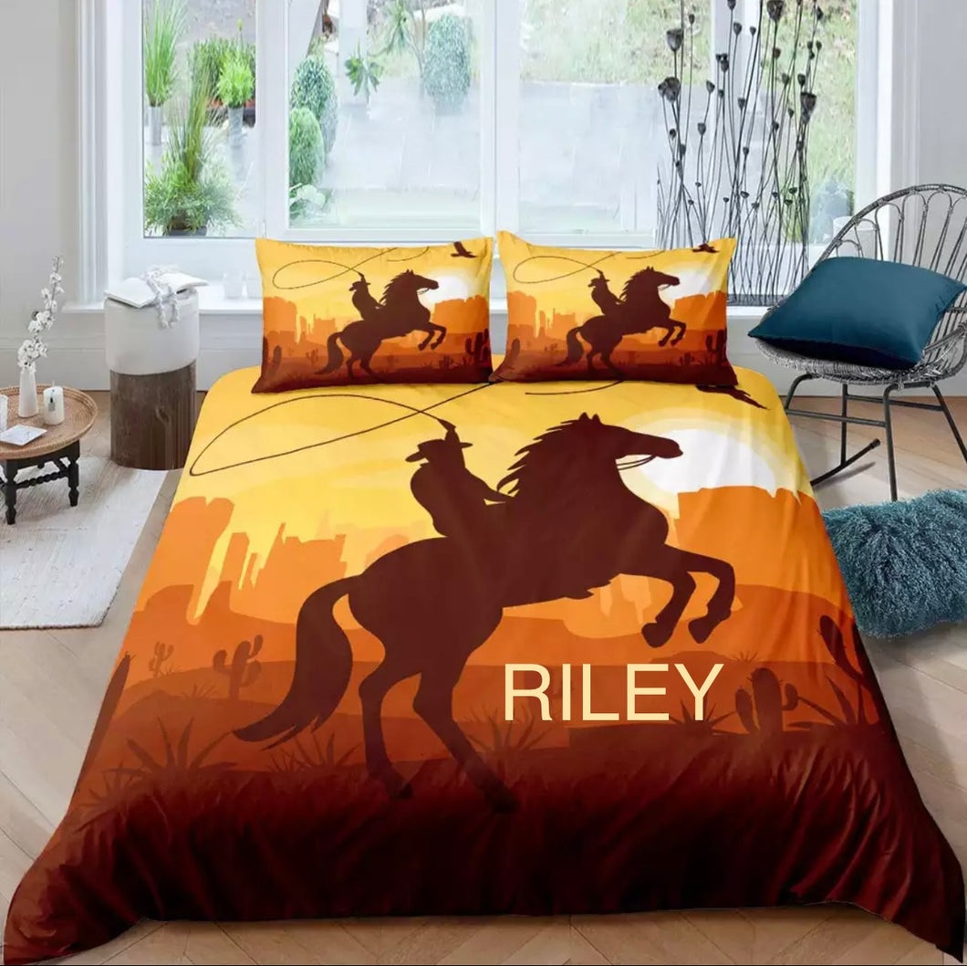 Doona Cover - Personalised Rodeo Rider