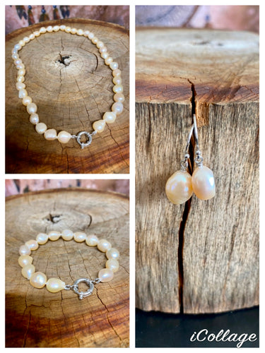 Baroque Pearl Set - Light Pink