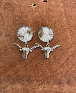 Earrings - Longhorn Love 06