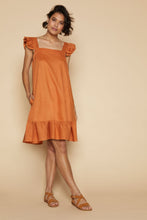 Load image into Gallery viewer, Mystic Midi Dress - Rust