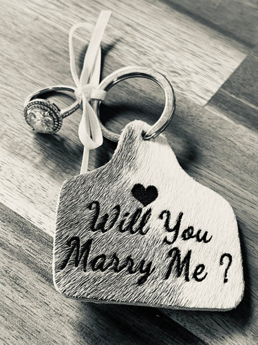 Branding - Cattle Ear Tag - Will You Marry Me?