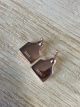 Load image into Gallery viewer, Earrings - Cattle Ear Tag - Rose Gold