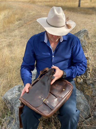 Laptop Bag - Classic - Full Grain Leather - SECONDS