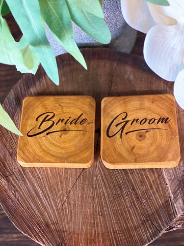 Coaster - Bride & Groom 2pk - Preorder