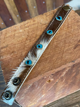 Load image into Gallery viewer, Bracelet - Cowhide ‘N’ Stone 08