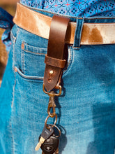 Load image into Gallery viewer, Keyring  - Loopit ~ Clipit - leather for belt