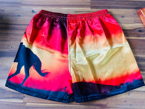Boxer Shorts - Sunset Horse & Rider Silhouette