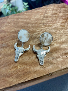 Earrings - Silver Skulls 06