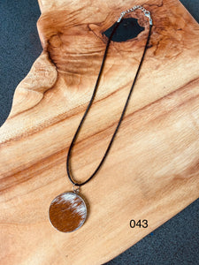 Necklace - Leather + Hide Large 🌕 043