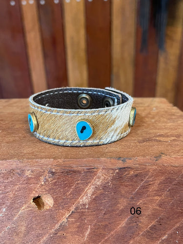 Bracelet - Cowhide ‘N’ Stone 06