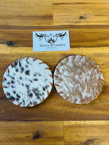 Coasters - 2pk - Cowhide 029