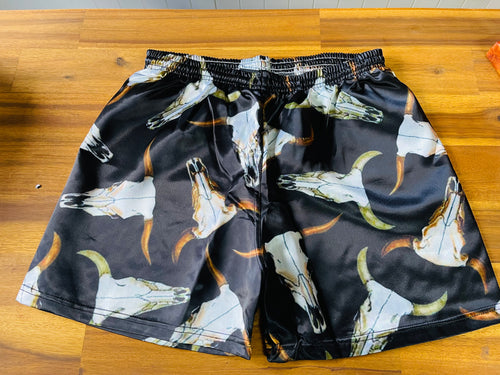 Boxer Shorts - Black & Silver Skulls