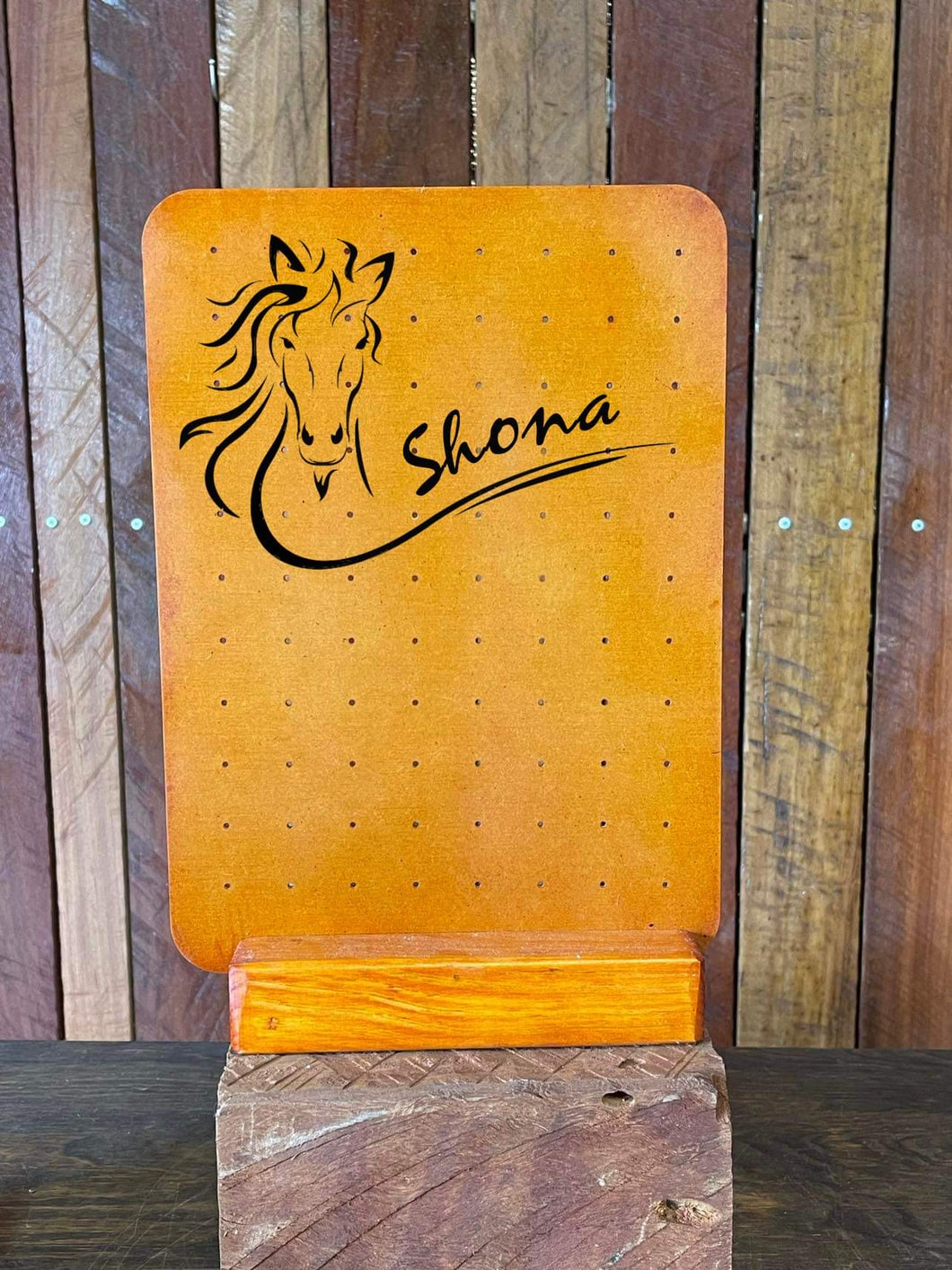 Earring Stand - Horse Head + Name - Preorder