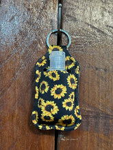 Load image into Gallery viewer, Sanitiser Holder Keyring - Sunflower