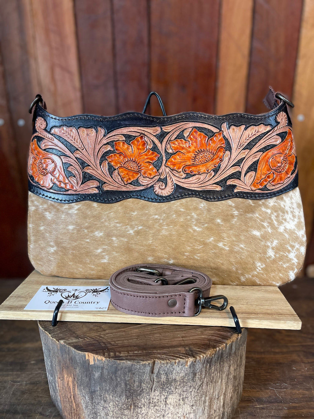 Purse - Clutch - Bag - Tooled Leather ‘Tamika’ TB27