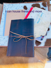 Load image into Gallery viewer, Notepad Cover /Log Book Cover / Diary Cover - Leather - A4 Expandable