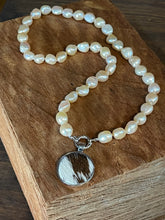 Load image into Gallery viewer, Necklace - Pearl + Pendant 06