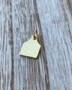 AAA - Necklace - Cattle Ear Tag - Pendant & Chain - Sterling Silver, Rose Gold, Yellow Gold